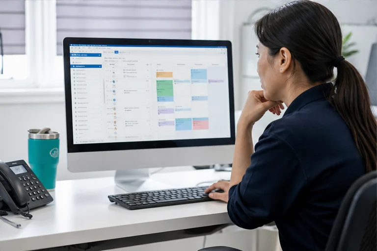 Home-service booking interface matching a customer request with an available appointment window